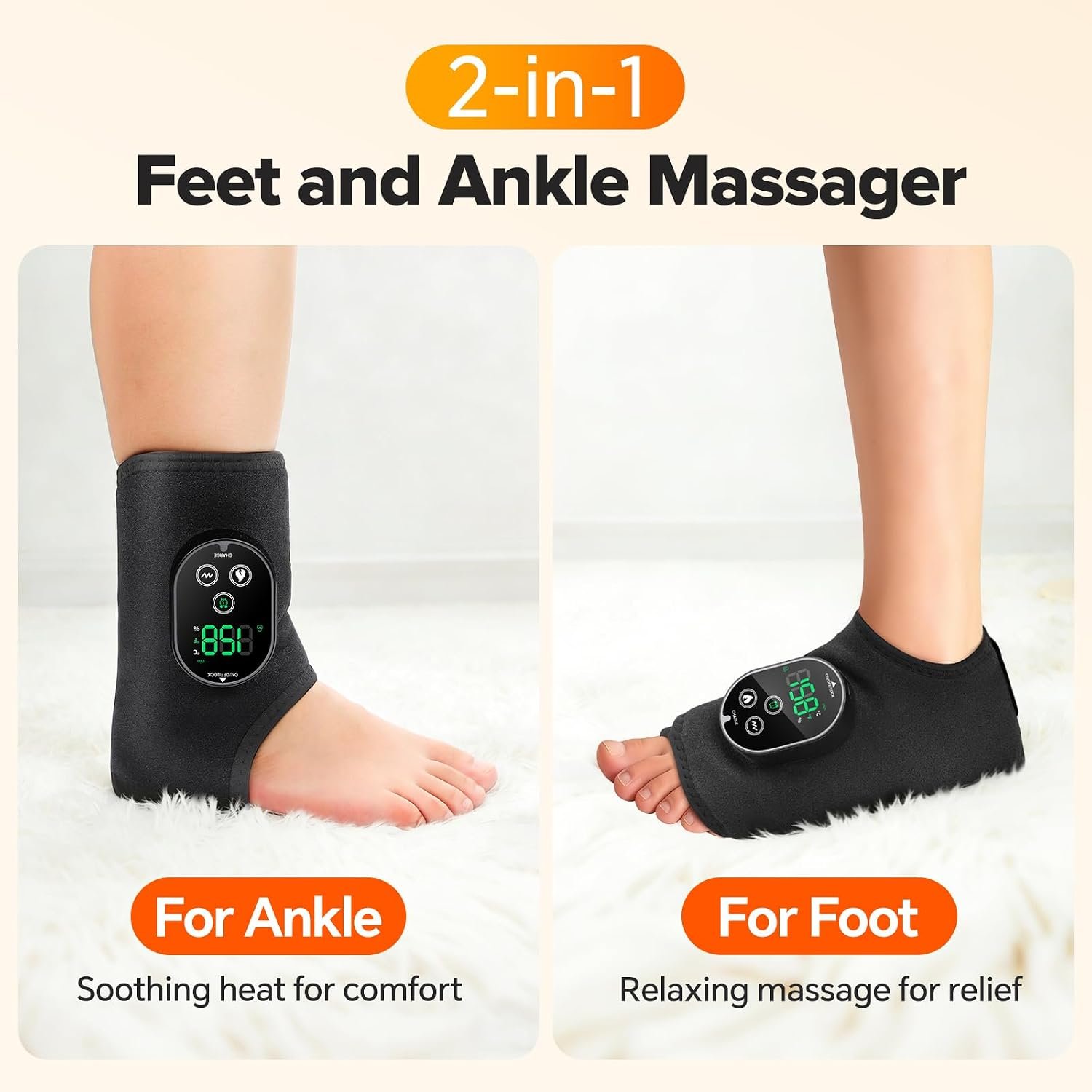 2PCS Neuropathy Foot Massager, Ankle Massager for Pain Relief
